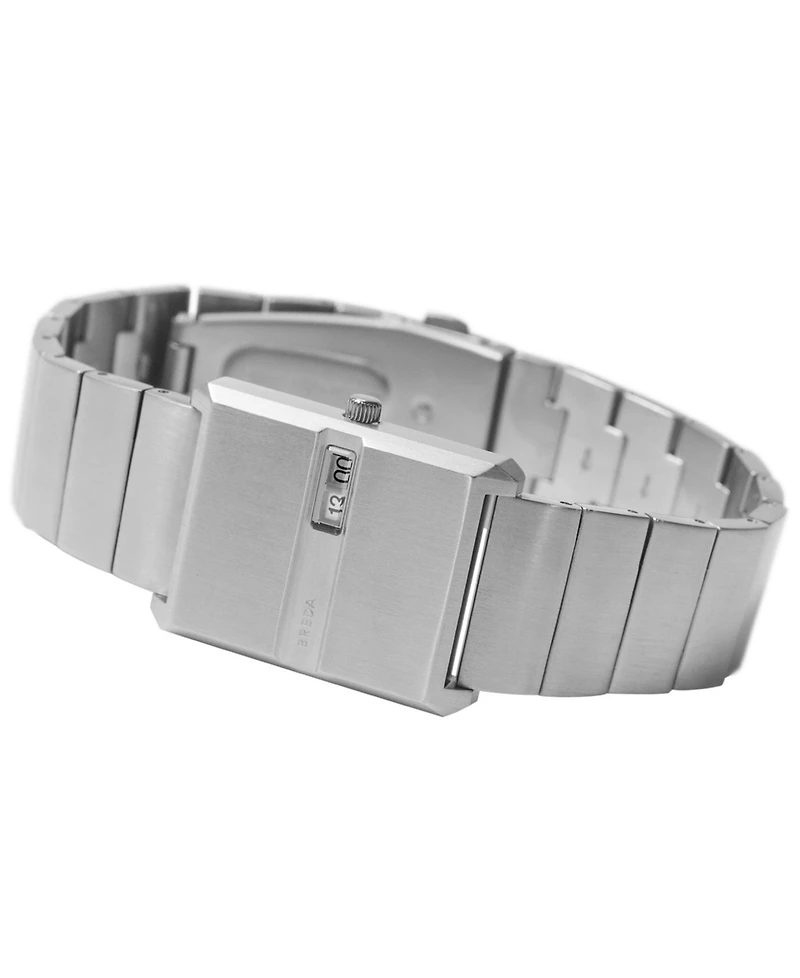 Breda 'Pulse' Stainless Steel and Metal Bracelet Watch, 26mm