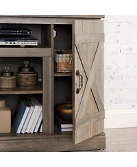 Streamdale Furniture Retro Farmhouse Tv Stand for TVs up to 50" (Gray Wash