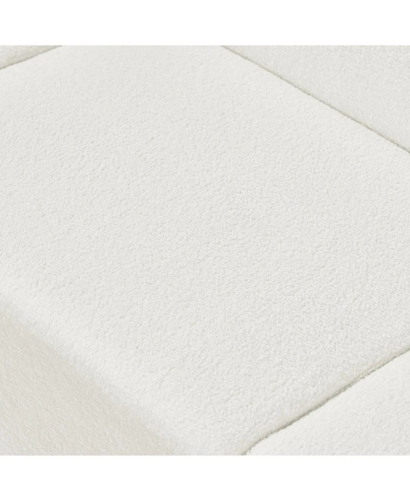 Streamdale Furniture Streamdale L-Shaped Sectional Sofa- Plush 4-Seater, Boucle Upholstery