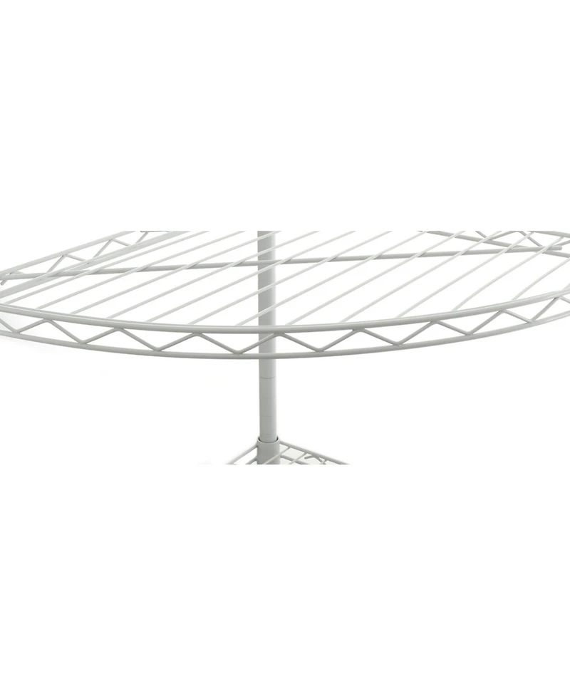 Streamdale Furniture 6-Tier Corner Wire Shelf - White