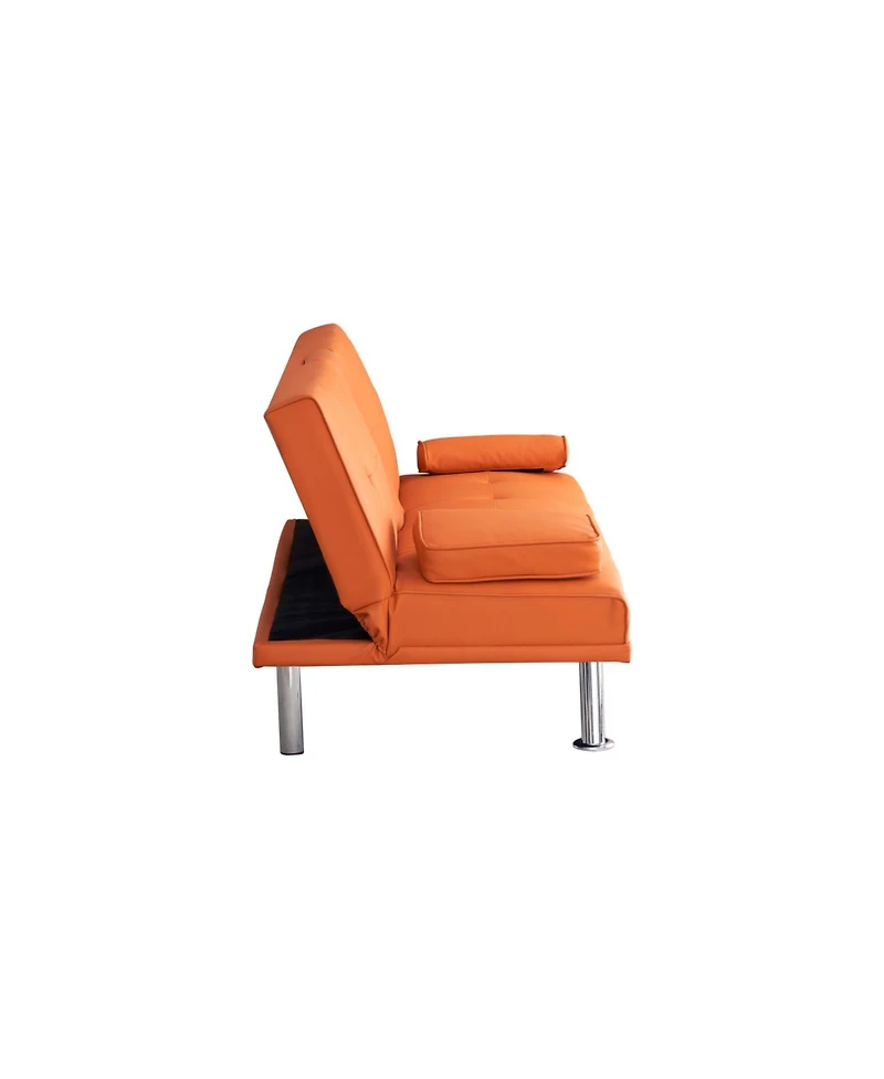 Streamdale Furniture Leather Sofa Bed w/ Coffee Table