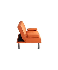 Streamdale Furniture Leather Sofa Bed w/ Coffee Table