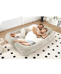 Streamdale Furniture Double Dog Bed Loveseat- Extra Large Floor Couch, Adjustable.