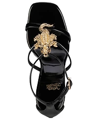 Jeffrey Campbell Women's Swamped Embellished Sculpted Wedge Sandals