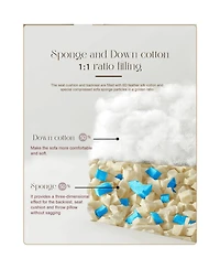 Streamdale Furniture Streamdale Memory Foam 2-Seater Sofa in a Box - White