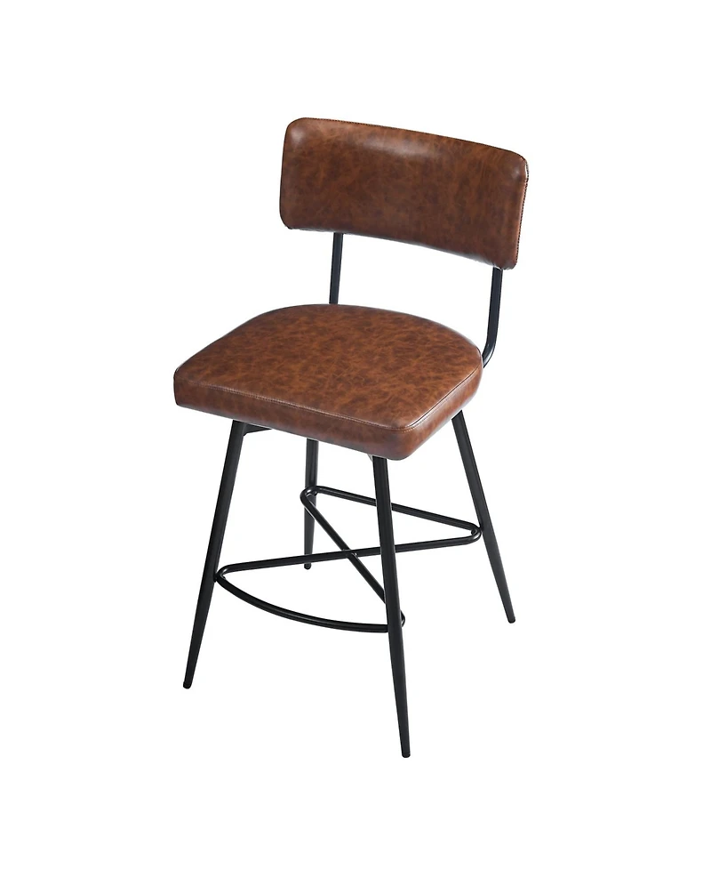 Streamdale Furniture 26" Retro Swivel Counter Stools (Set of 2)