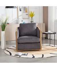 Streamdale Swivel Barrel Chair, Comfortable Accent Sofa, 360 Swivel, Cozy Lounge Chair