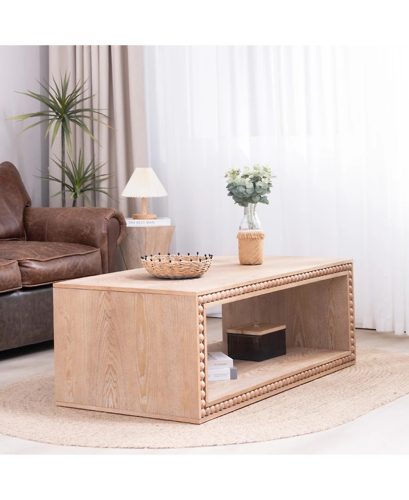 Streamdale Furniture Streamdale Rustic Beaded Edge Coffee Table