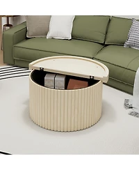 Streamdale Furniture Modern Round Coffee Table Accent Table