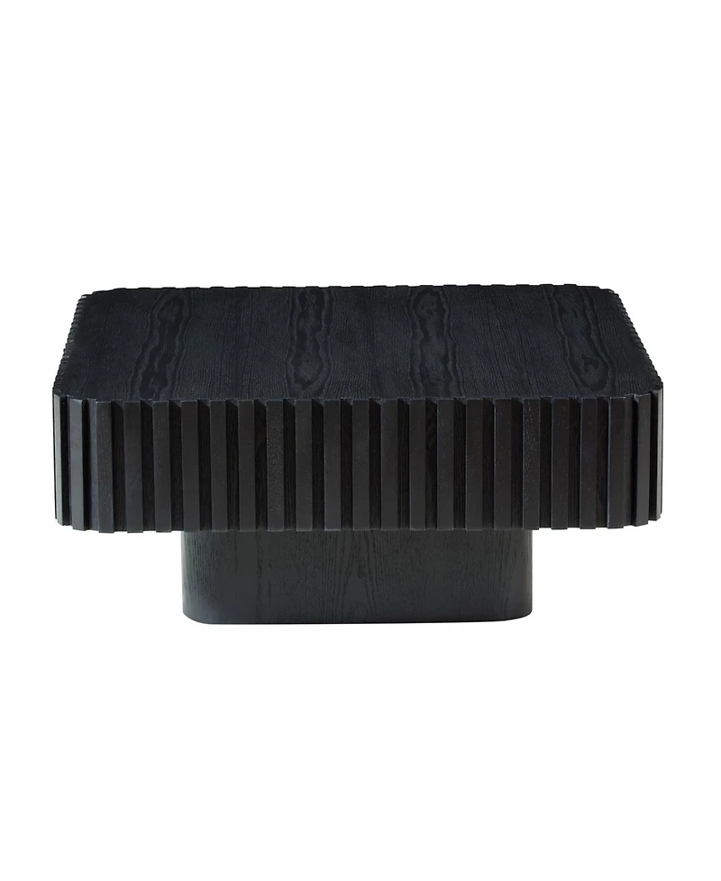 Streamdale Furniture Modern 31.5" Handcraft Drum Coffee Table