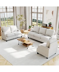 Streamdale Furniture 3-Piece Modern Living Room Sofa Set