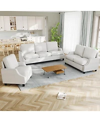 Streamdale Furniture 3-Piece Modern Living Room Sofa Set