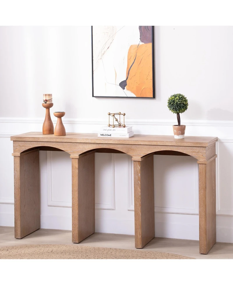 Streamdale Furniture Rustic Archway Console Table