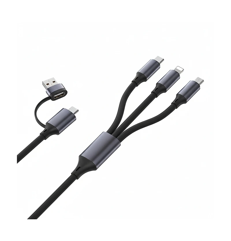 3P Experts Bold Dual 4 N 1 Charging Cable