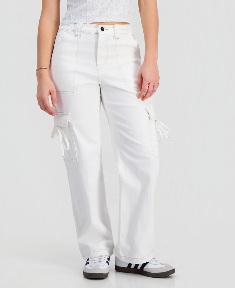 Madden Girl Juniors' Twill Cargo Pants