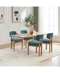 Streamdale Furniture Modern Fabric Upholstered Dining Chairs (Set of 2)