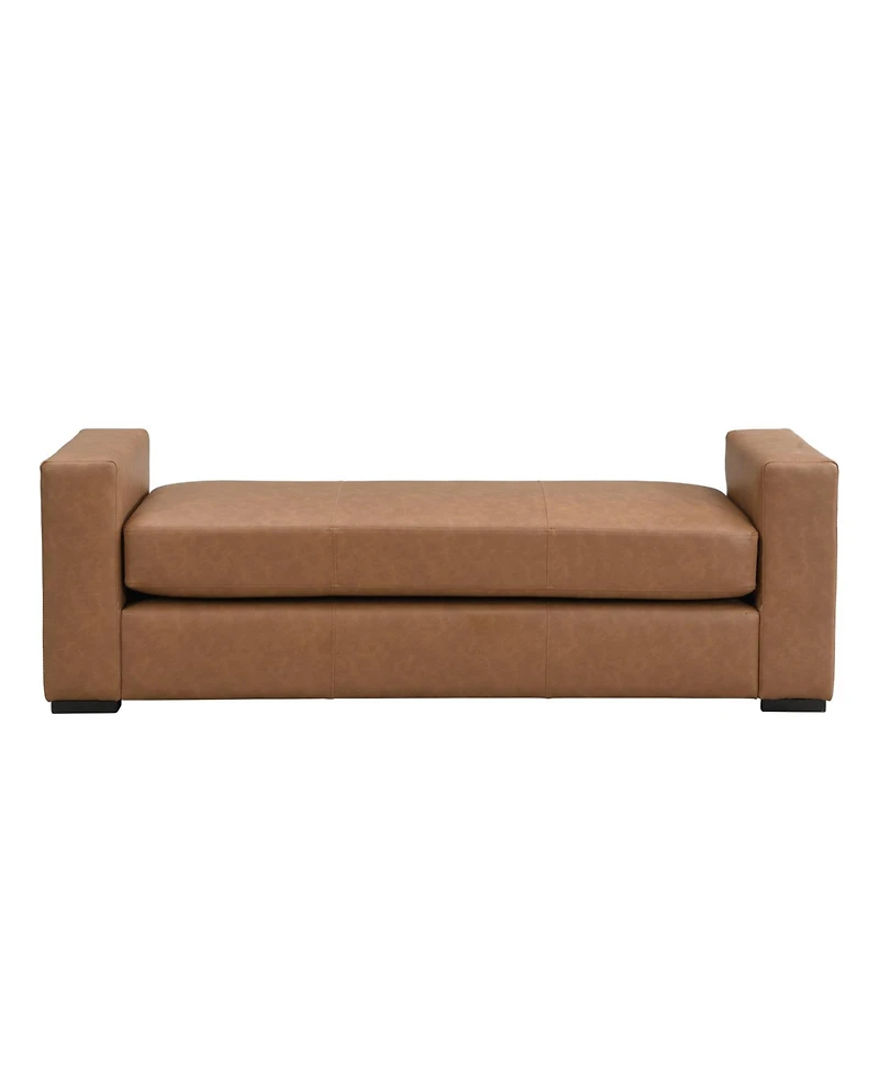 Streamdale Furniture Stylish and Durable Faux Leather Ottoman