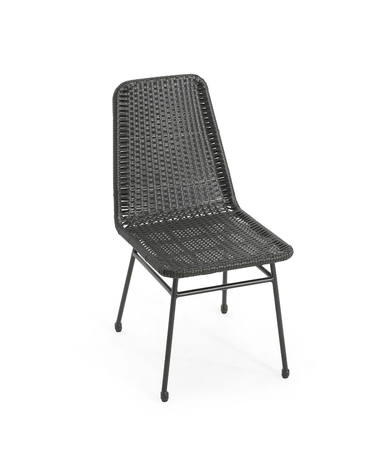 Streamdale Furniture Rattan Chairs (Set of 2) - Iron Legs