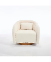 Streamdale Furniture Swivel Teddy Barrel Chair