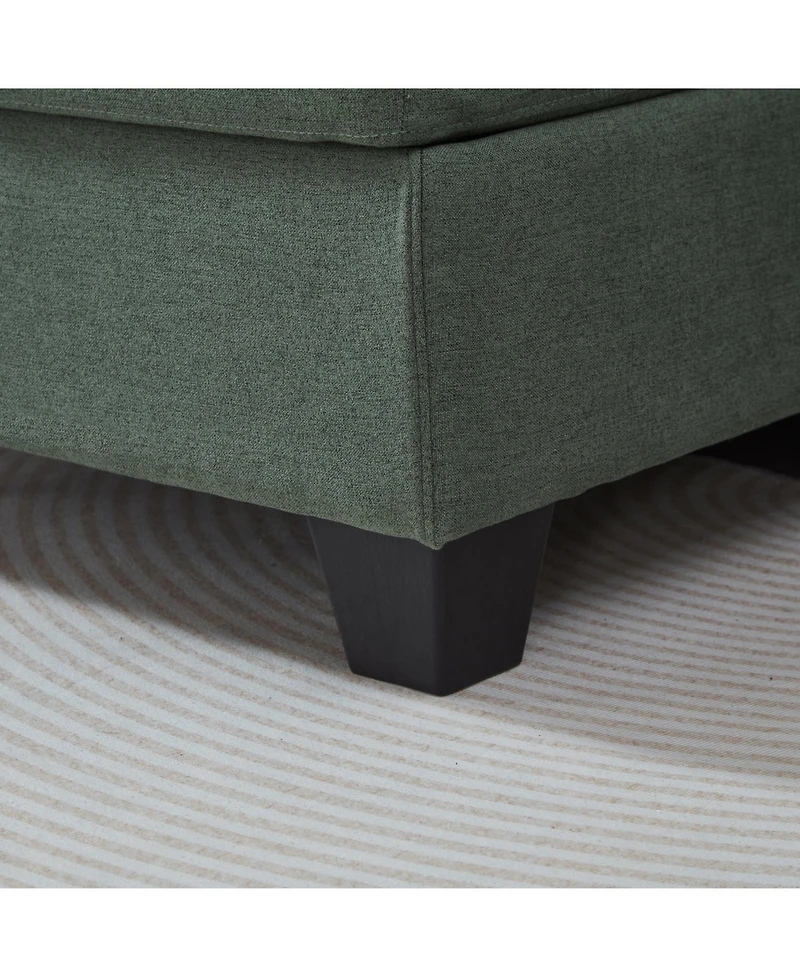 Streamdale Furniture Streamdale 86" L-Shaped Sectional Sofa with Ottoman