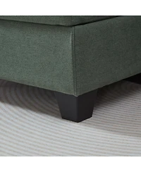 Streamdale Furniture Streamdale 86" L-Shaped Sectional Sofa with Ottoman