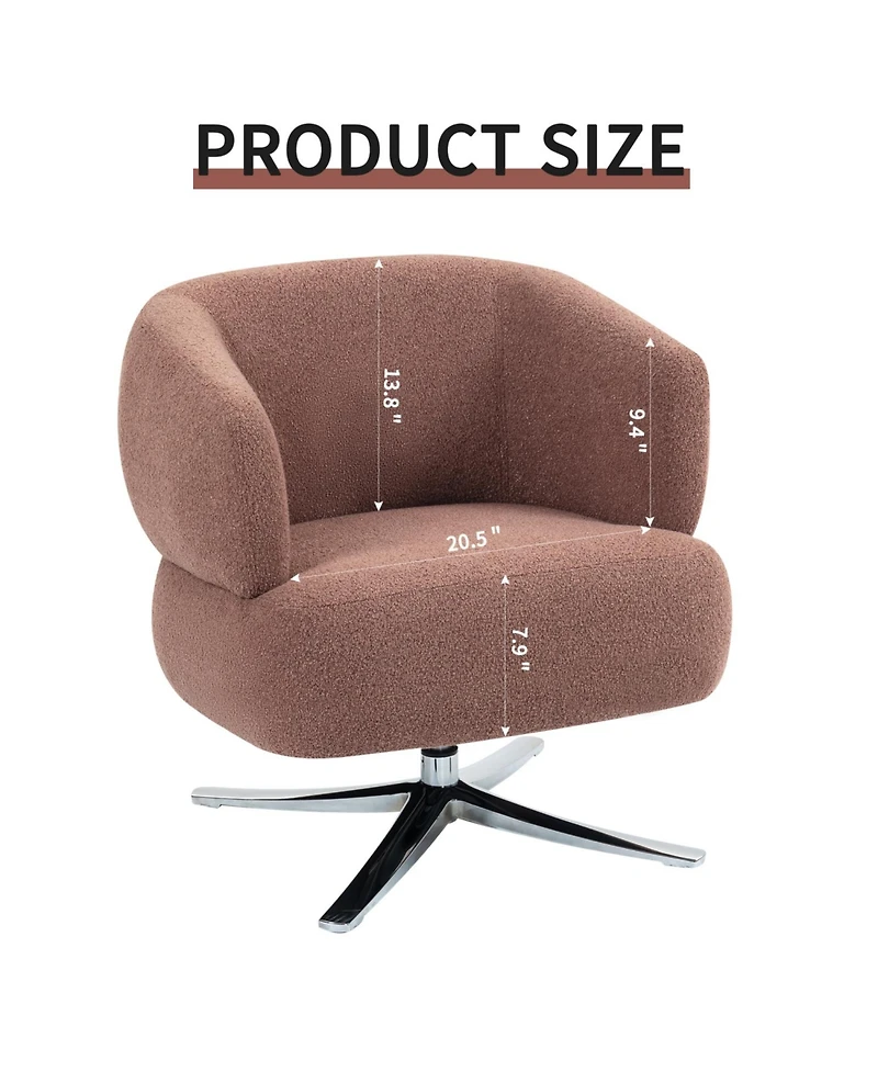 Streamdale Furniture Red Swivel Cuddle Chair - Balcony, Study, Living Room