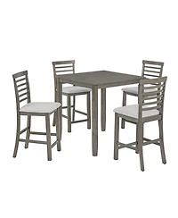 Streamdale Furniture 5-Piece Retro Dining Table & Chairs Set - (Assembly Required)