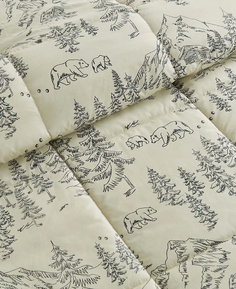 Linery & Co. All-Season Printed Down Alternative Comforter Set