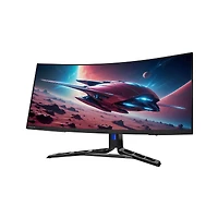 Lenovo Legion R34w-30 34" 21:9 Uwqhd 180Hz Curved Va Wled Gaming Monitor, Raven