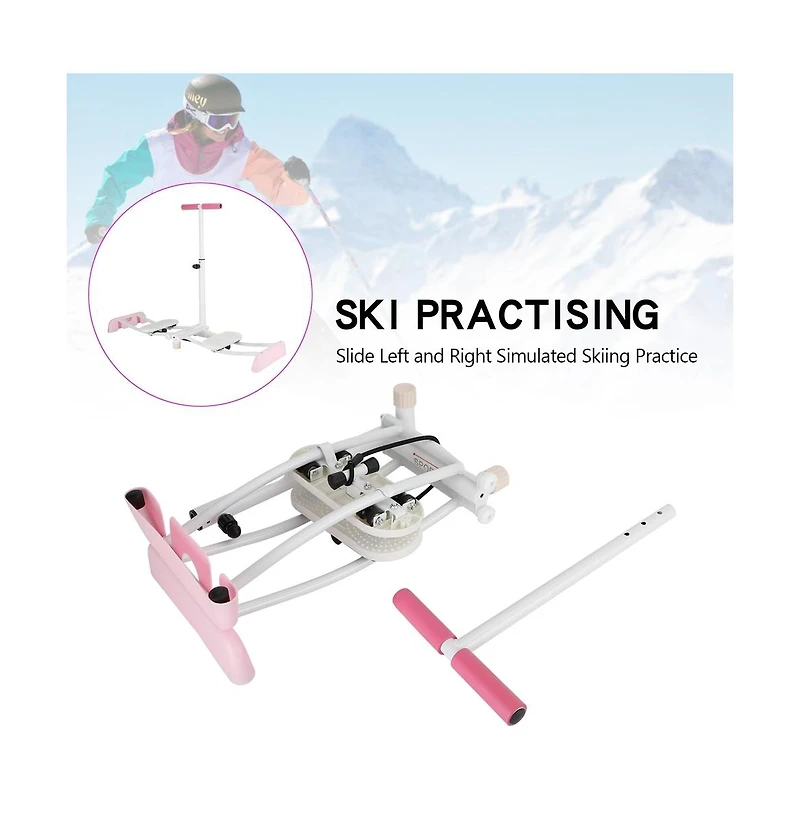 Artudatech Ski-Motion Leg & Glute Trainer, Adjustable Home Exercise Equipment with Foldable Design and Non-Slip Grips