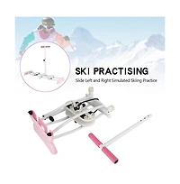 Artudatech Ski-Motion Leg & Glute Trainer, Adjustable Home Exercise Equipment with Foldable Design and Non-Slip Grips