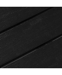 WestinTrends 3-Piece Hdpe Plastic Adirondack Chairs with 18" Square Side Table Patio Set