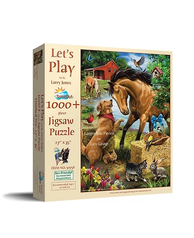 SunsOut Let's Play 1000 piece Jigsaw Puzzle for Adults Large Pieces
