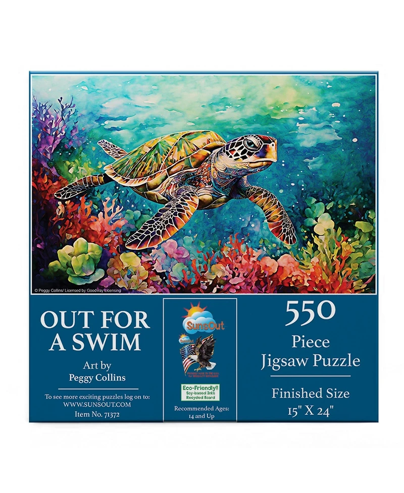 SunsOut Out for a Swim 550 piece Jigsaw Puzzle for Adults