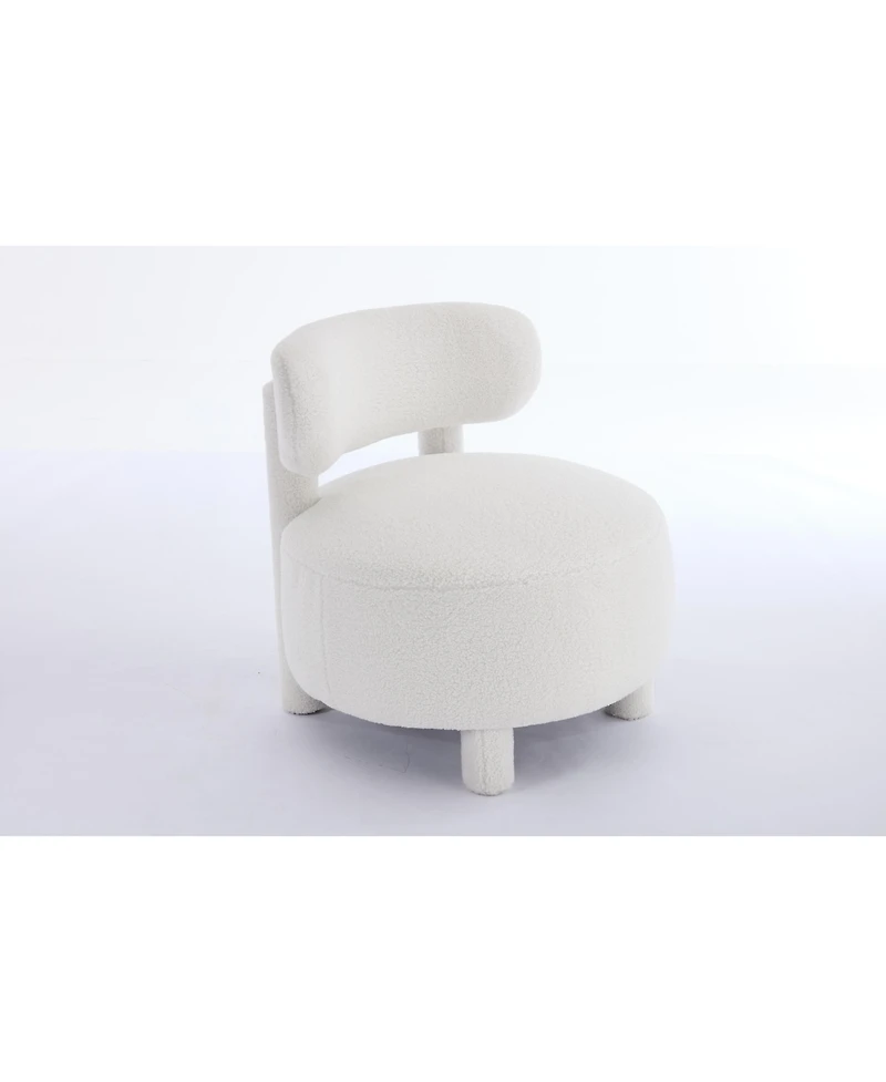 Streamdale Furniture Teddy Fabric Armless Accent Chair