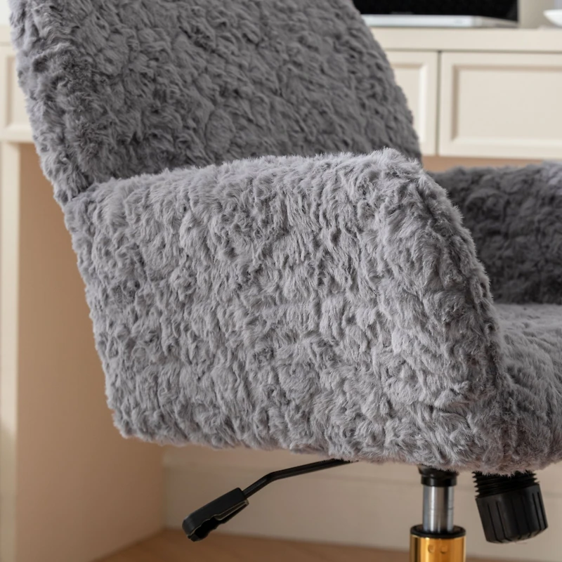Simplie Fun Comforting Reclining Gaming Chair with Artificial Alpaca Wool