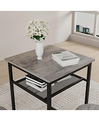 Streamdale Furniture Bar table, equipped with 2 bar stools, with backrest and partition