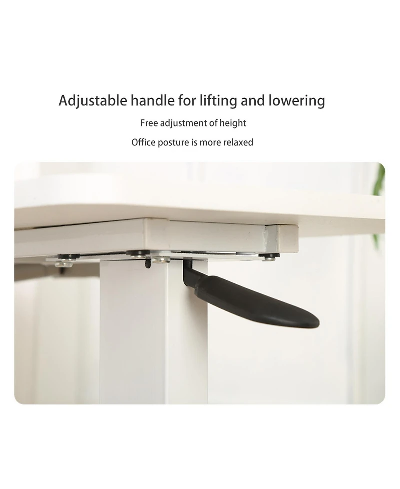 Streamdale Rolling Overbed Laptop Desk - Adjustable, Tilting - White