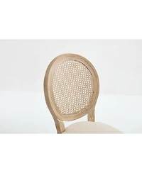 Streamdale Furniture French Country Rattan Back Dining Chairs - Set of 2