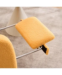 Streamdale Furniture Yellow Accent Rocking Chair with Footrest