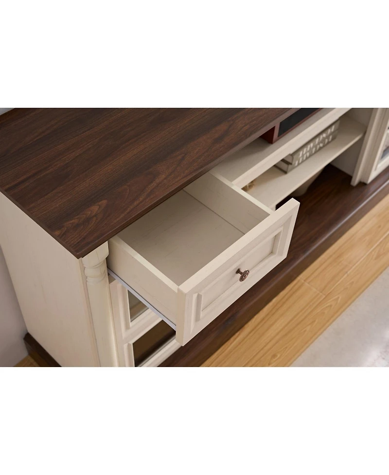 Streamdale Farmhouse Fireplace Tv Stand, 70-inch Entertainment Center with Led