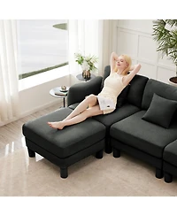 Streamdale Furniture Lucas Ottoman Polyester