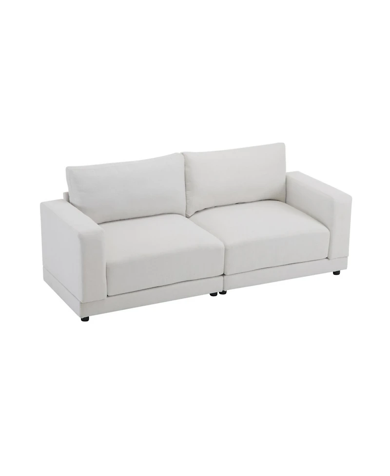 Streamdale Furniture 81" Modern Sofa - Deep Cushions & Wooden Legs