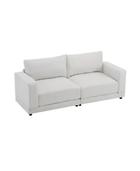 Streamdale Furniture 81" Modern Sofa - Deep Cushions & Wooden Legs