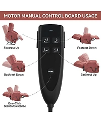 Streamdale Furniture Dual Motor Power Lift Recliner with Heat & Massage