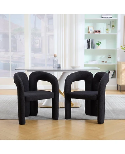 Streamdale Furniture Velvet Accent Dining Chair Set of 2