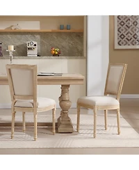 Streamdale Furniture French Country Upholstered Dining Chairs (Set of 2) - Beige