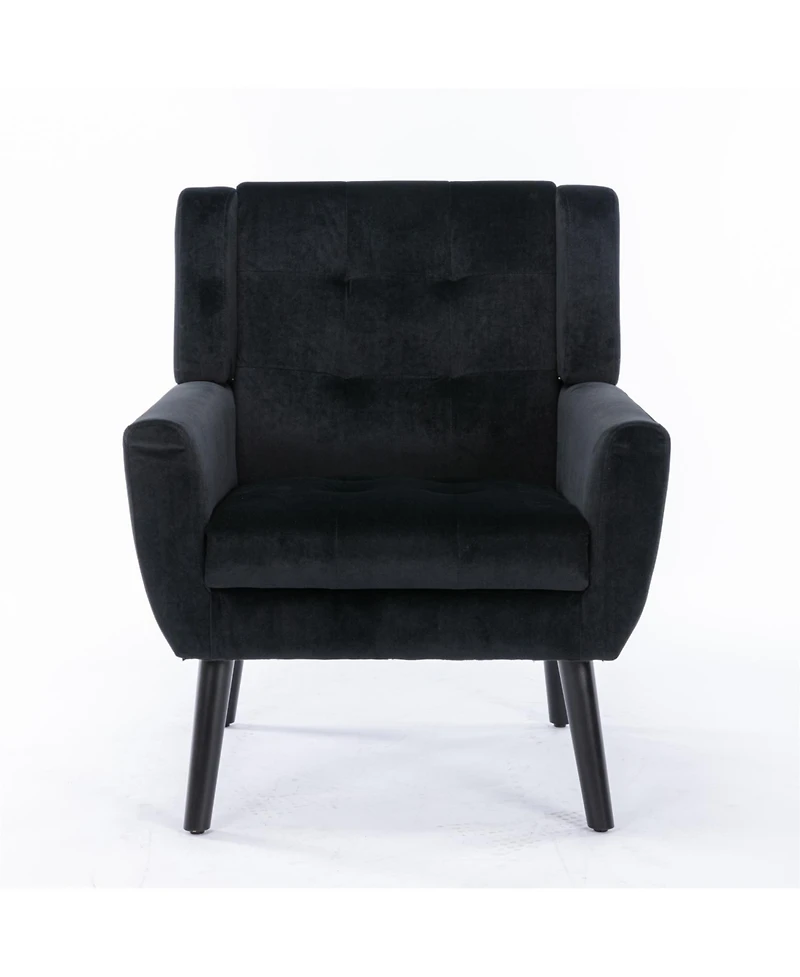 Streamdale Furniture Velvet Accent Chair with Legs