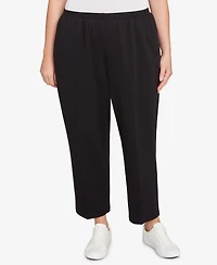 Alfred Dunner Plus Classic French Terry Average Length Pants
