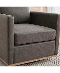 Streamdale Furniture 30.7" Swivel Accent Chair - Pu